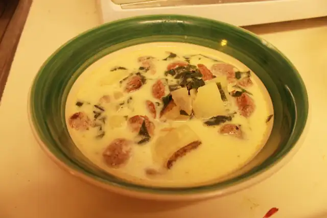 Sausage, Potato and Kale Soup